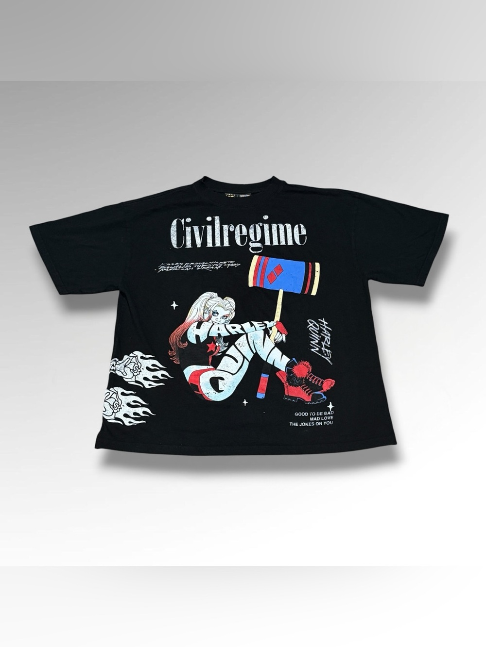 Civil Regime x Batman Harley Quinn Good to Be Bad Tee